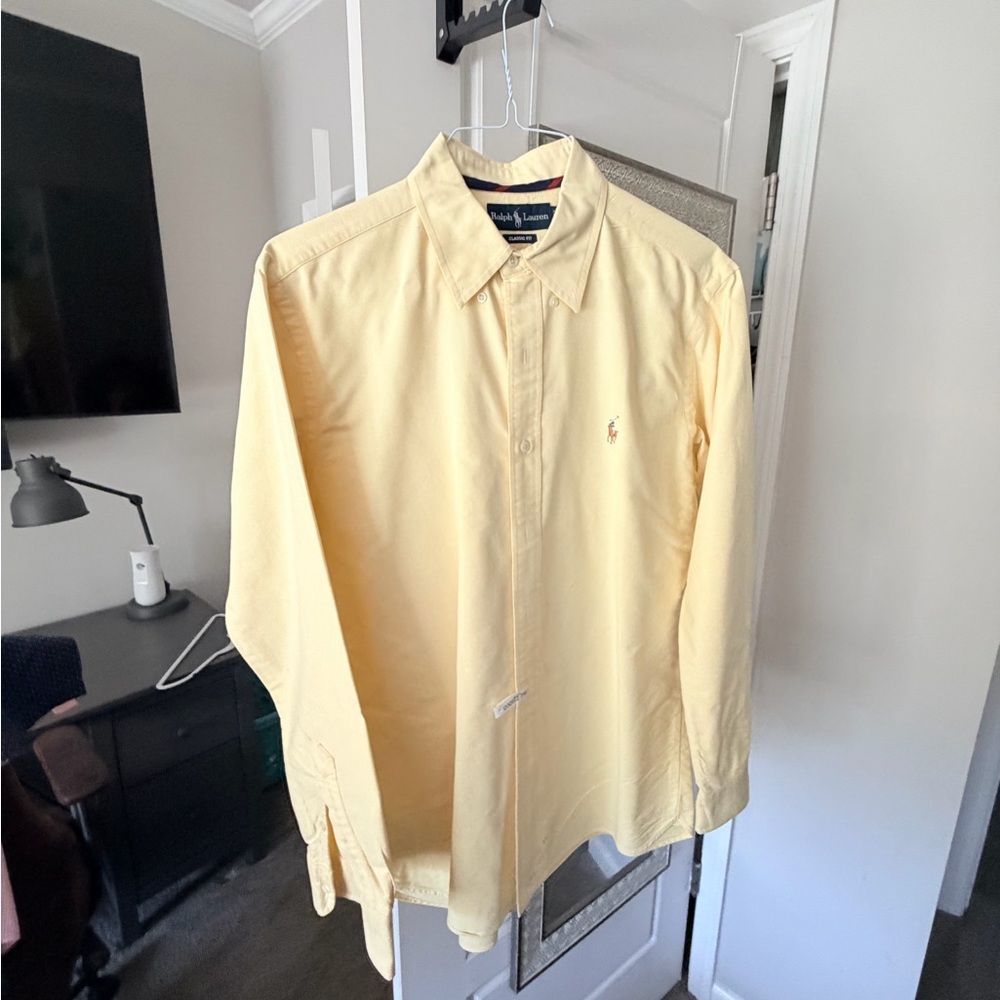 Ralph Lauren Classic Fit Yellow Shirt - Picture 2 of 3